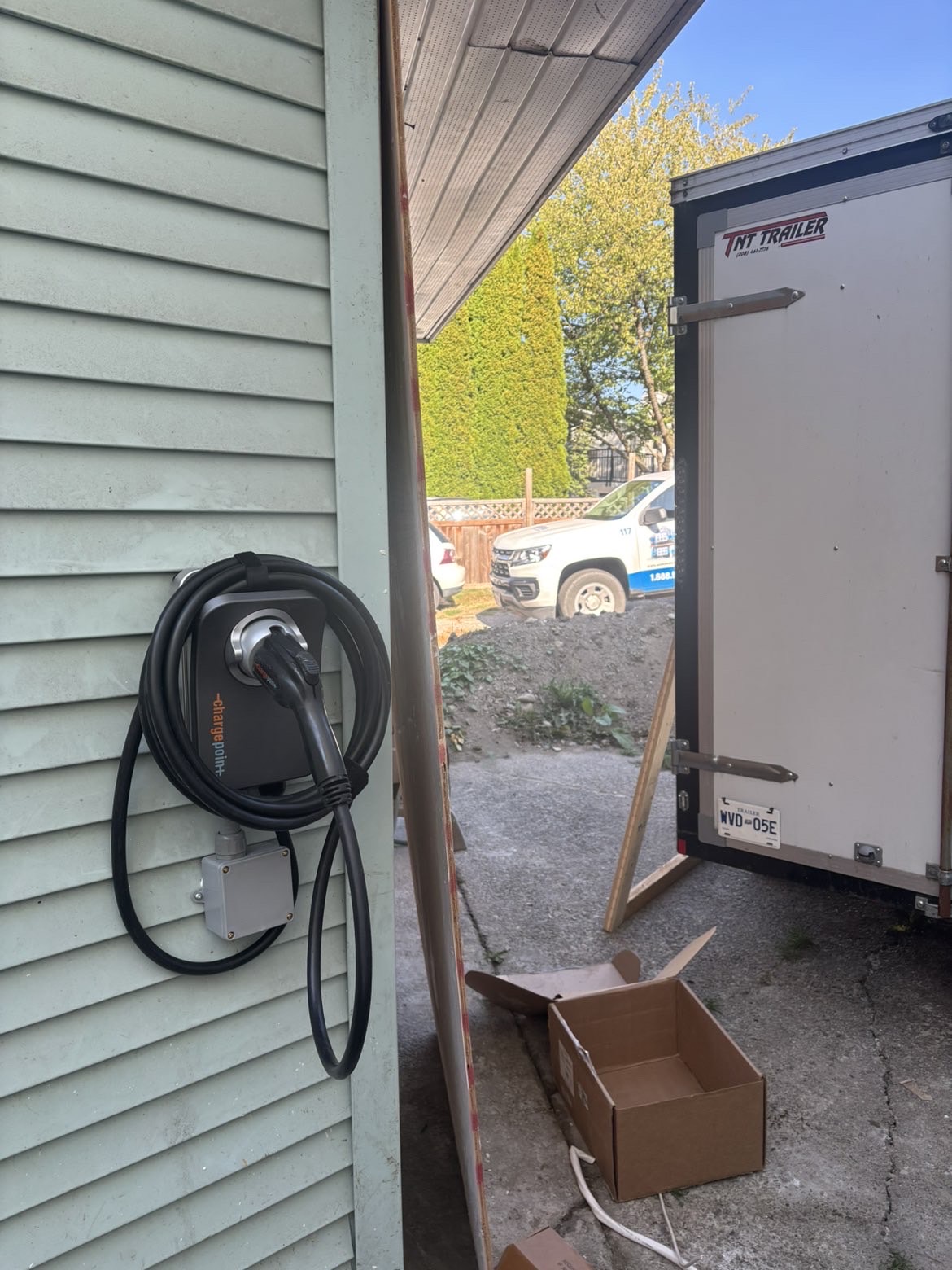 Installed residential EV charger